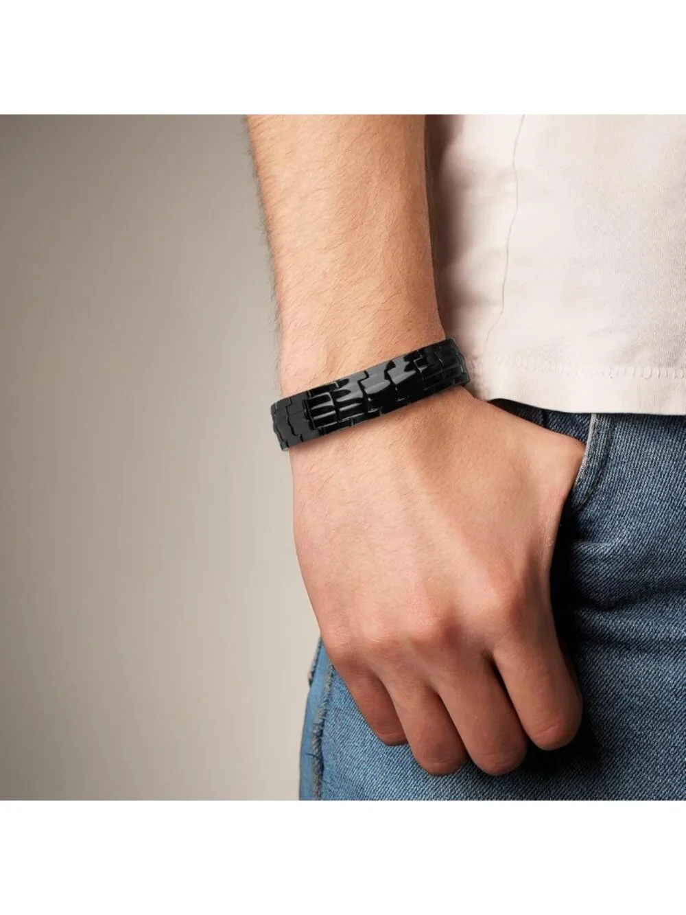 Men's Copper Magnetic Therapy Bracelet | Adjustable, 99.9% Pure Copper, Gift